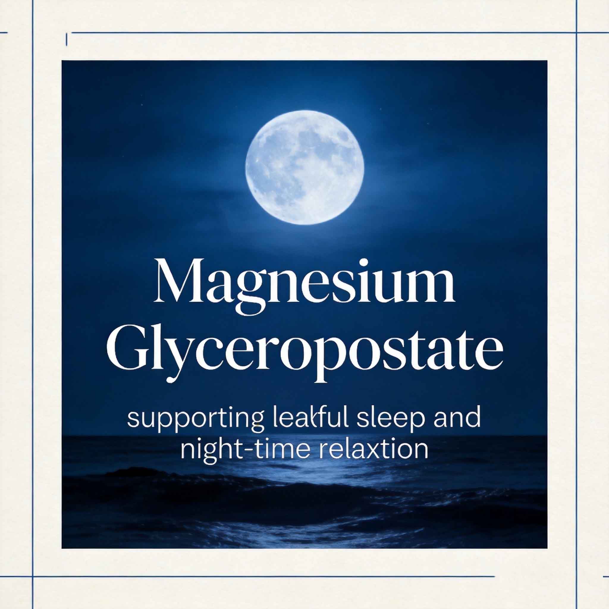 🌙😴How Magnesium Glycerophosphate Supports Restful Sleep & Night-Time Relaxation